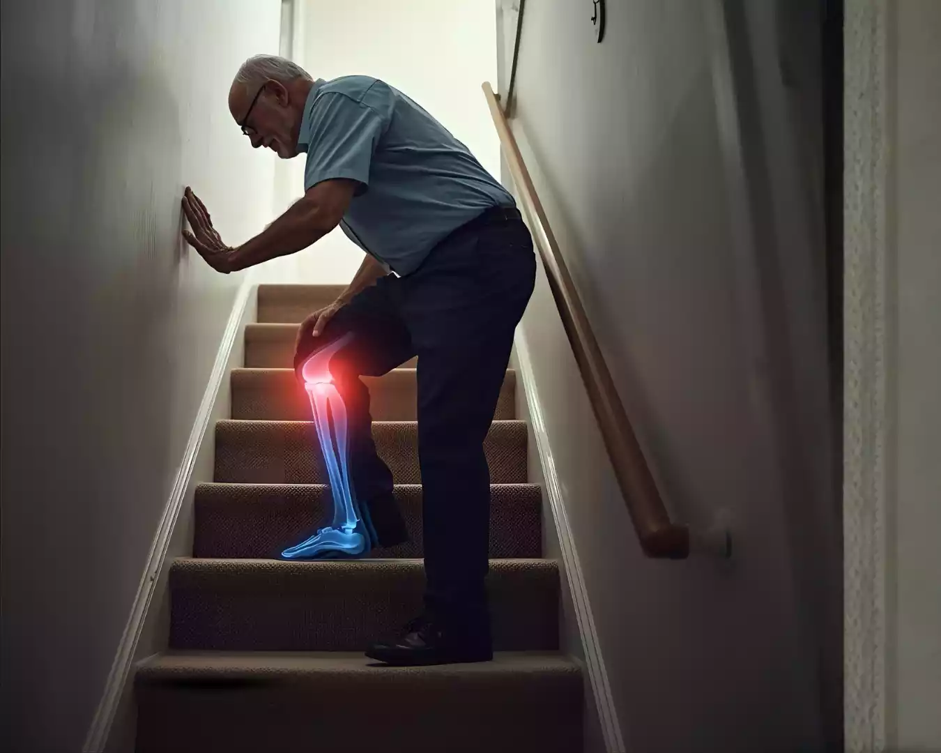 Dolor de rodilla al subir escaleras